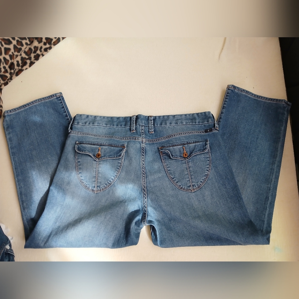 LUCKY Brand SWEET JEAN CROP ◉ Women's US Size 14/32W❗Last Chance To Buy‼️ - Picture 2 of 9